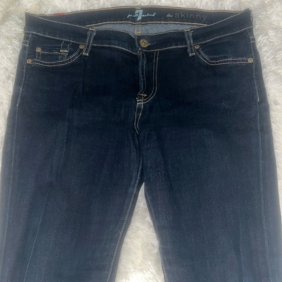 7 For All Mankind Denim - 7 For All Mankind Women's Blue Skinny Jeans